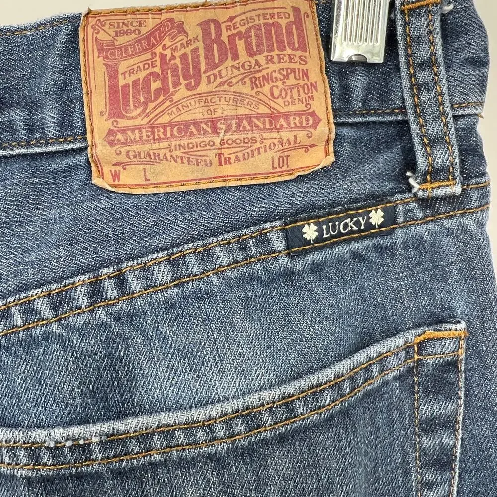 Lucky Brand Mens 181 Relaxed Straight Denim 100% Cotton Jeans Size 32 x 30